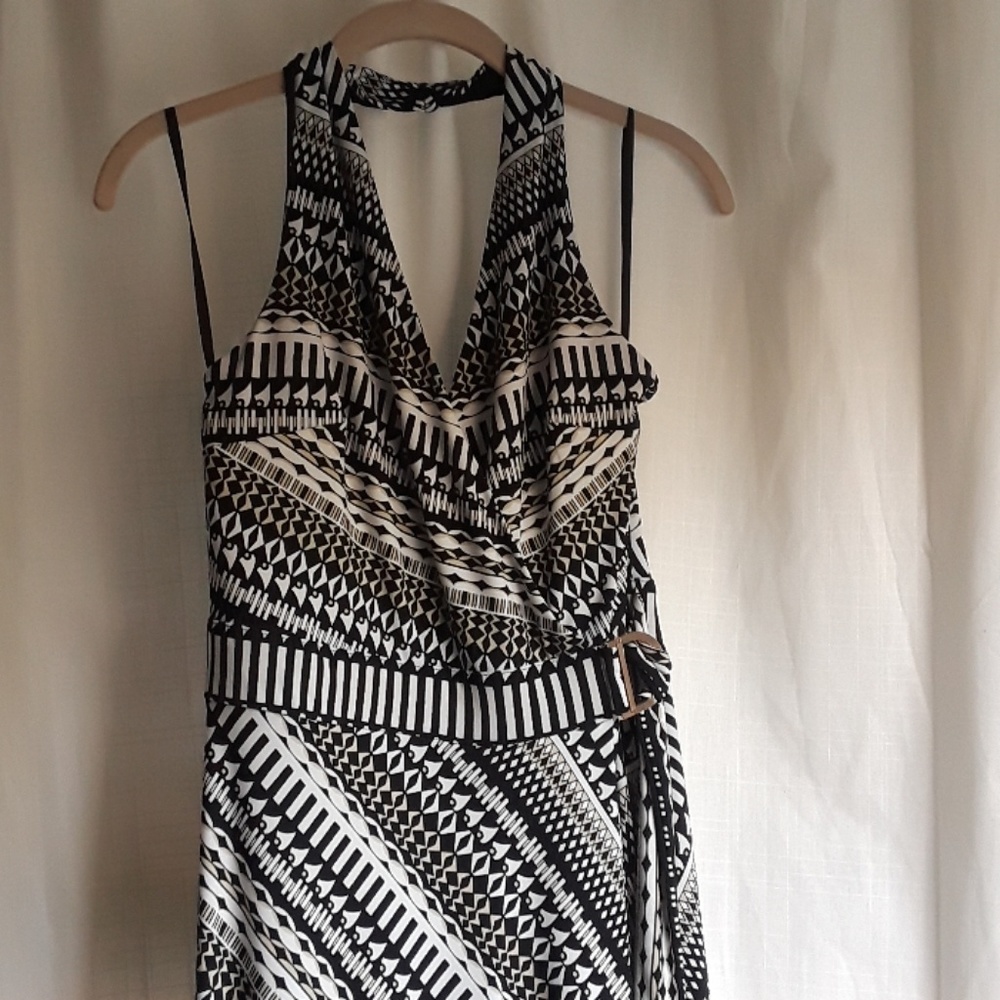 White House Black Market Print Maxi Dress